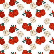 Seamless pattern with roses N48