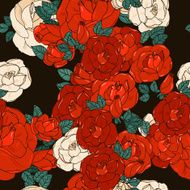 Seamless pattern with roses N50