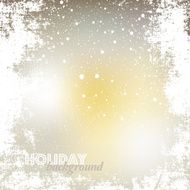 Holiday background with snow