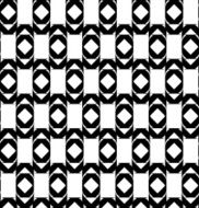 Black and white geometric seamless pattern abstract background N3
