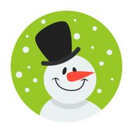 snowman flat icon N3