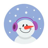 snowman flat icon N4