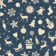 Seamless Christmas pattern N38