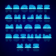 Fingerprint scanner alphabet
