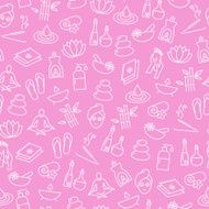 Wellness Icons Seamless Pattern N2