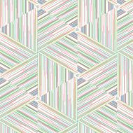 Primitive simple green retro pattern N2