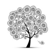Floral tree for your design N2
