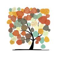 Beautiful autumn tree for your design