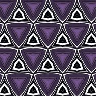 Purple floral pattern with abstract ornament