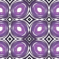 Purple floral pattern with abstract ornament N3