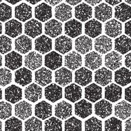 Dotwork Hexagon Vector Pattern halftone Tattoo Style