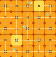 Background geometric seamless large orange squares
