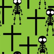 Joinless skeleton cross green