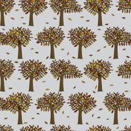 Autumn trees pattern