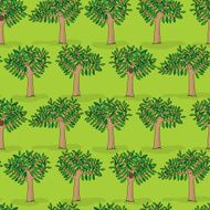 Spring trees pattern