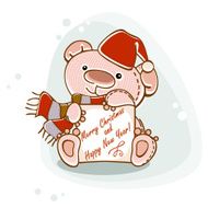 postcard teddy bear N2