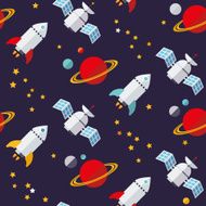 Seamless Space Background Pattern
