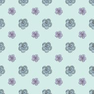 Hand drawn vintage floral seamless pattern N2