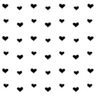 Love heart seamless pattern on black background N2