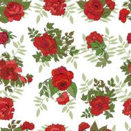 Seamless pattern with rose design