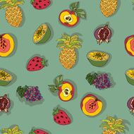 Seamless pattern with fruits N5
