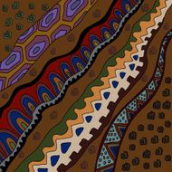 Decorative background with african ethnic patters