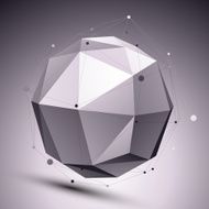 Geometric monochrome orbital structure with wire mesh modern