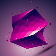 Purple geometric squared structure with wire mesh modern