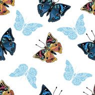 Seamless pattern with butterfly N5