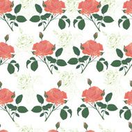 Seamless Pattern with Rose N2