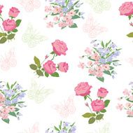 Seamless pattern with roses N51