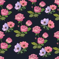 Seamless Pattern with Rose N3
