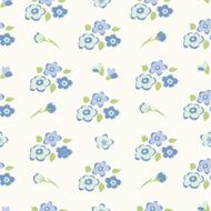 Floral seamless pattern on white background N2