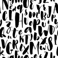 Handwritten calligraphic font seamless background