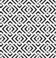 Black and white abstract textured geometric seamless pattern N6