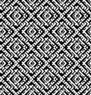 Black and white abstract textured geometric seamless pattern N7