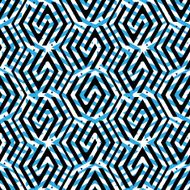 Geometric messy lined seamless pattern colorful vector endless