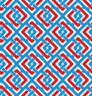 Colorful geometric seamless pattern symmetric endless vector N4