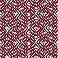 Geometric messy lined seamless pattern colorful maze vector N3