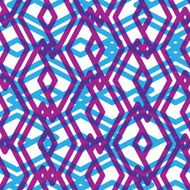 Seamless pattern with intertwine rhombs colorful infinite