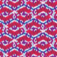 Geometric messy lined seamless pattern colorful maze vector N5