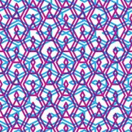Geometric messy lined seamless pattern colorful maze vector N7