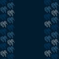 seamless pattern with fish on blue background N3