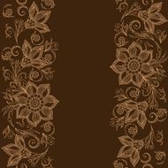 Vector Lace pattern for invitation or greeting card N2