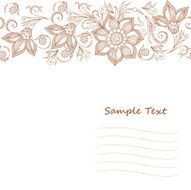 Vector Lace pattern for invitation or greeting card N4