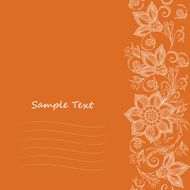 Vector Lace pattern for invitation or greeting card N5