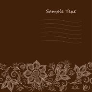 Vector Lace pattern for invitation or greeting card N6