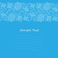 Vector Lace pattern for invitation or greeting card N9
