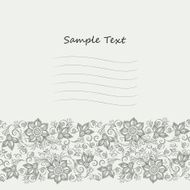 Vector Lace pattern for invitation or greeting card N12