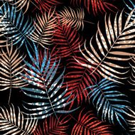 Tropical palm tree foliage